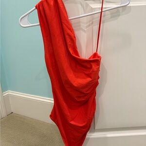 Zara Orange Bodysuit